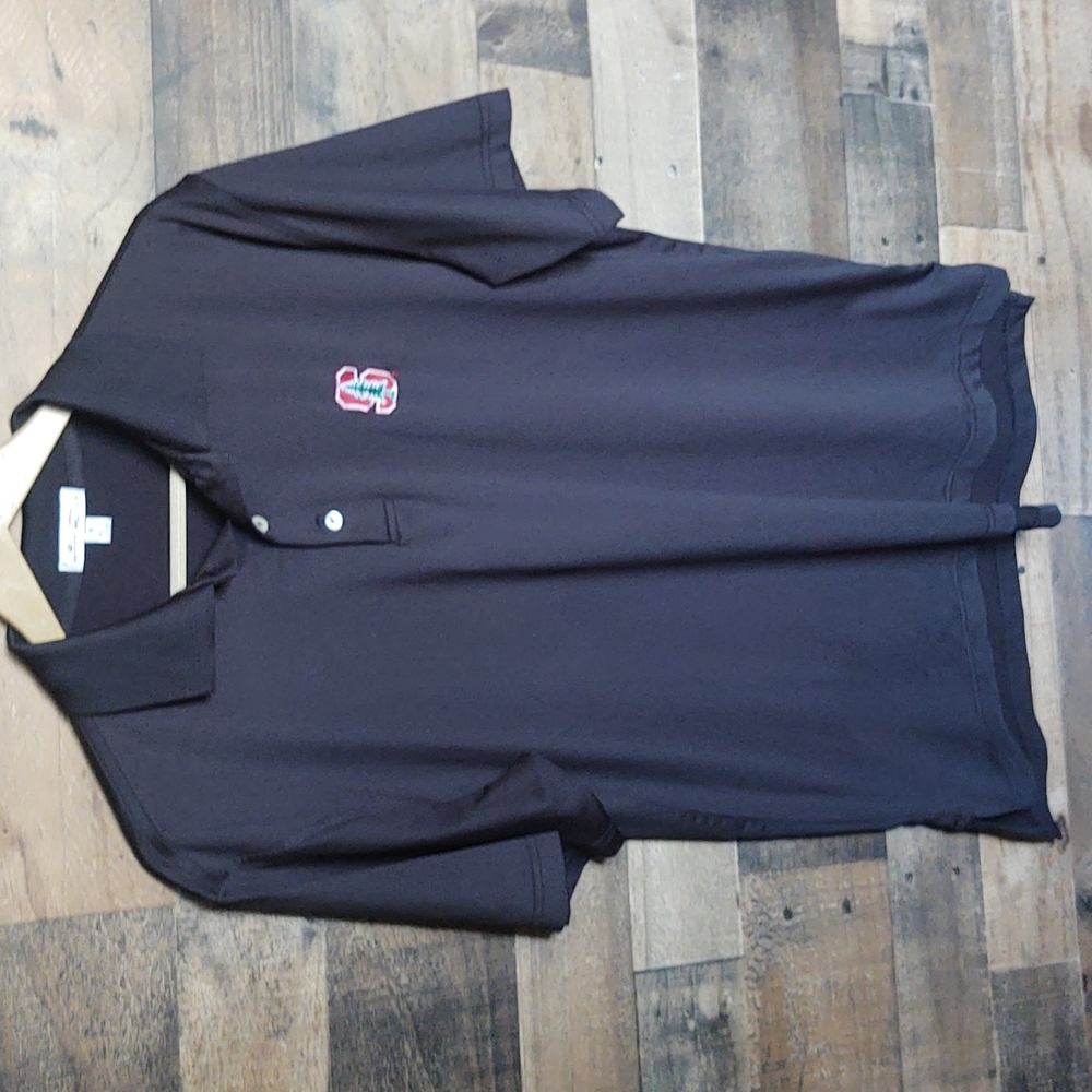 Peter Millar Black Stanford University Performance Polo sz Med Men's - Picture 16 of 16